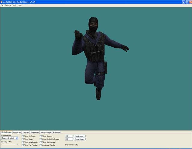 Jed's Half-Life Model Viewer 1.35